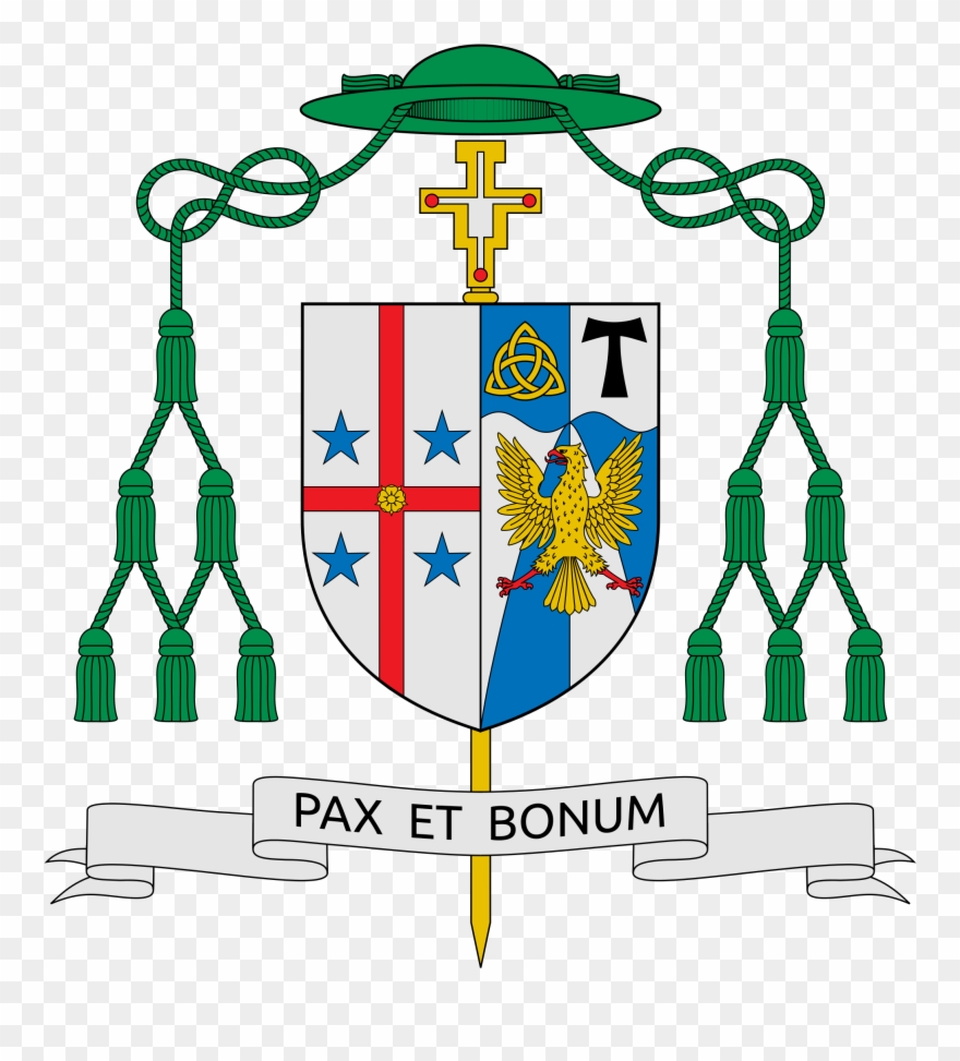 Christian Scroll Cliparts 22, Buy Clip Art - Coat Of Arms Bishop - Png Download