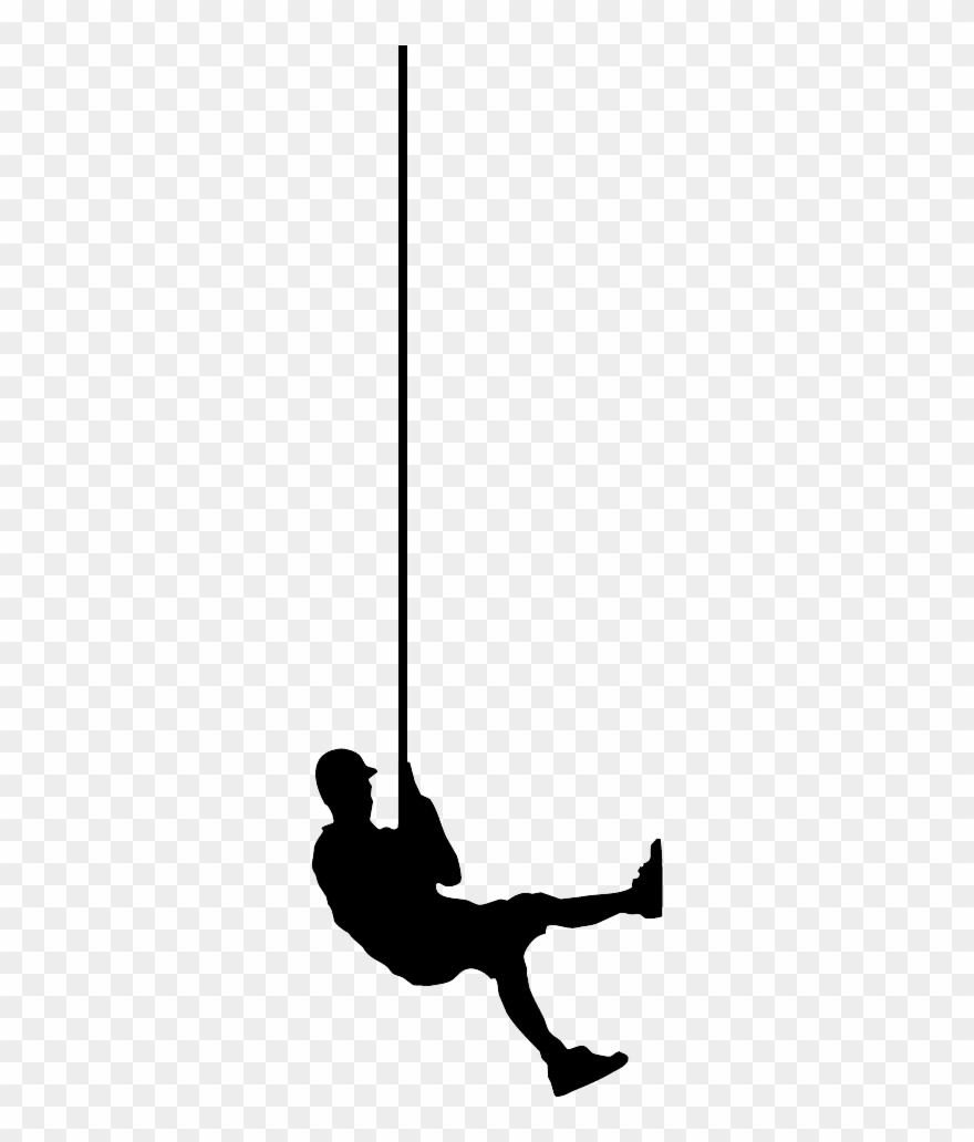 Rope Access Work In London And The South East - Silhouette Clipart