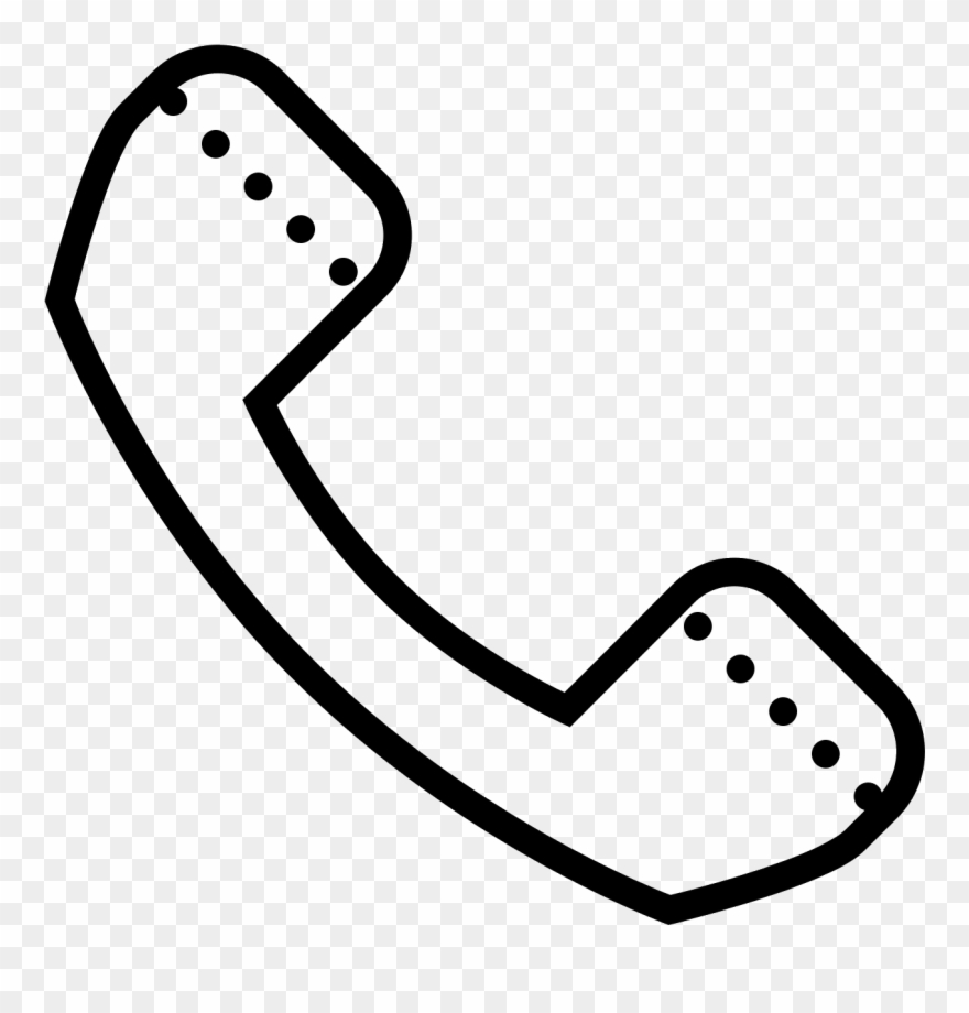 The Icon Shows A Telephone Receiver That Would Seen - Phone Symbol Clipart