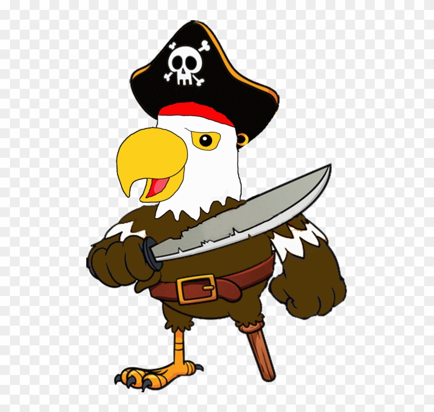 Pirate Ship - Eagle Pirate Clipart