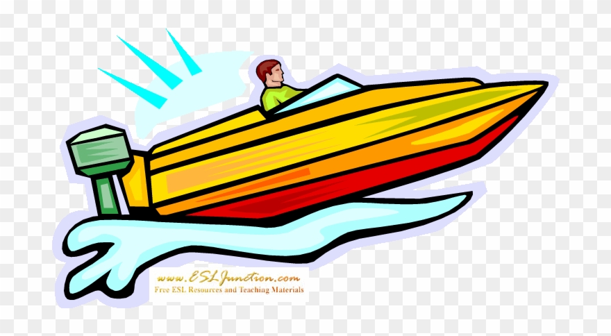 Boat - Speedboat - Speed Boat Clip Art - Png Download
