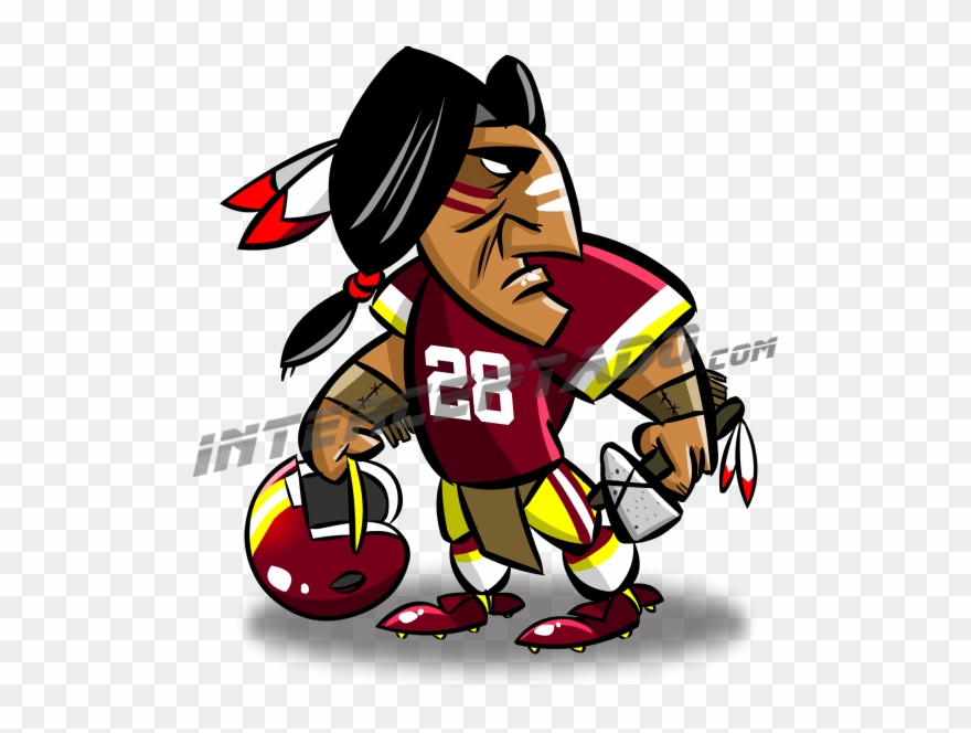 Baseball Mascot Vector Transparent - Redskins Caricatura Clipart