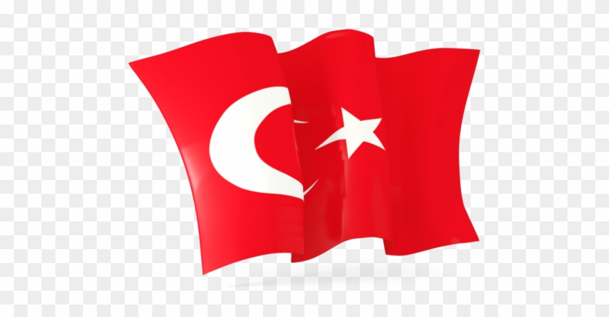 Turkey - Turkey Flag Waving Png Clipart