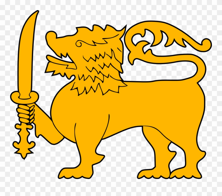 Flag Of Sri Lanka Sri Lanka Lion National Flag - Sri Lanka Flag Lion Clipart