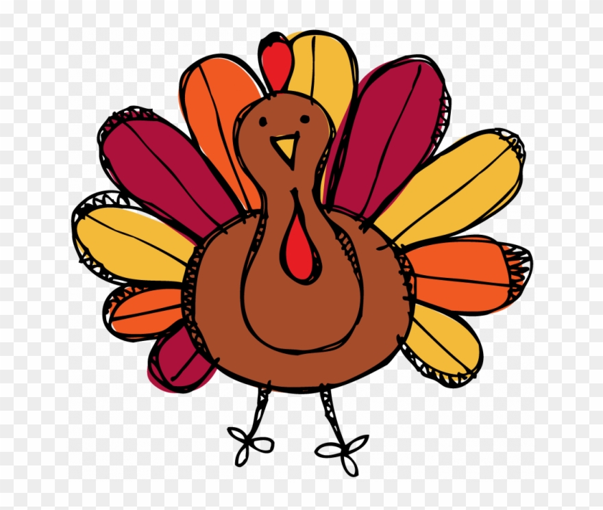Turkey Drawing Pictures - Cute Clip Art Turkey - Png Download