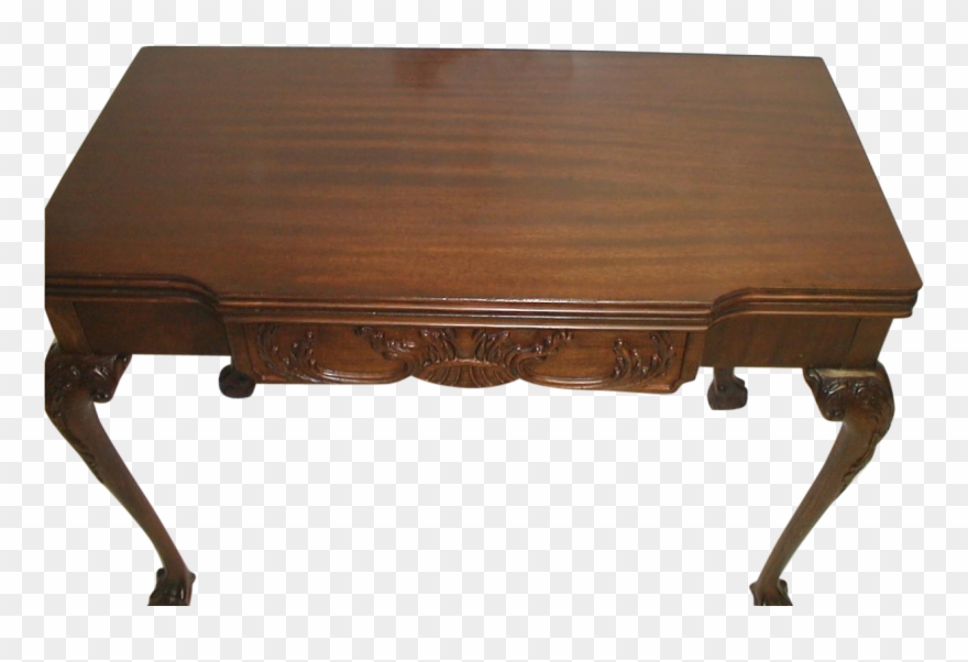 Mahogany Chippendale Adjustable Sofa Table, Game Table, - Table Clipart
