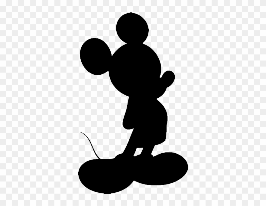 Download Silhouette Clipart Mickey Mouse Sticker The Walt ...