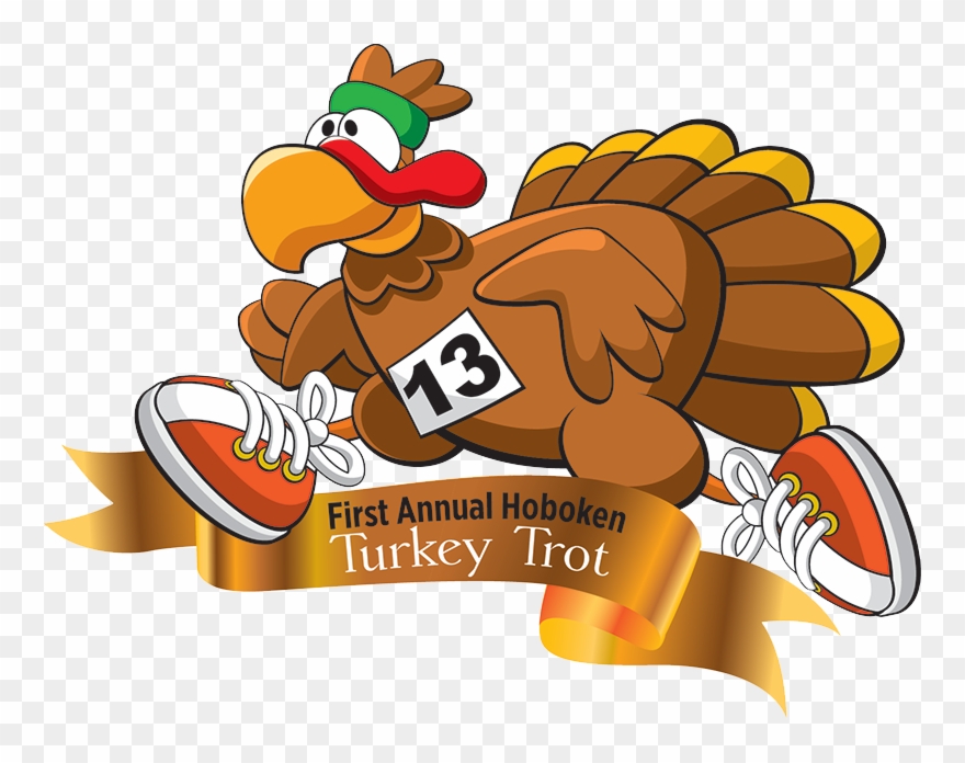 Hoboken Turkey Trot - Running Turkey Trot Clipart