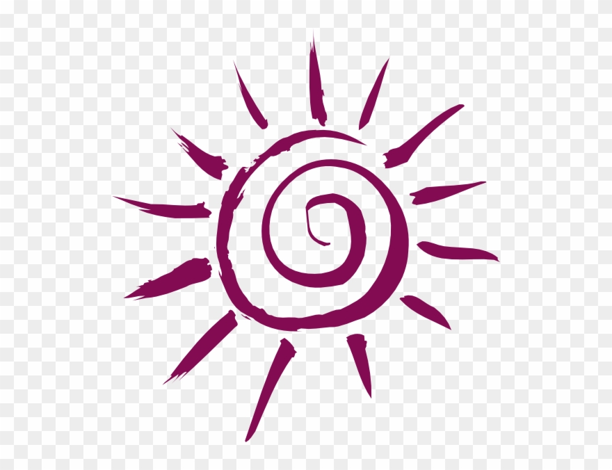 Sun Clipart Swirl - Simple Sun - Png Download