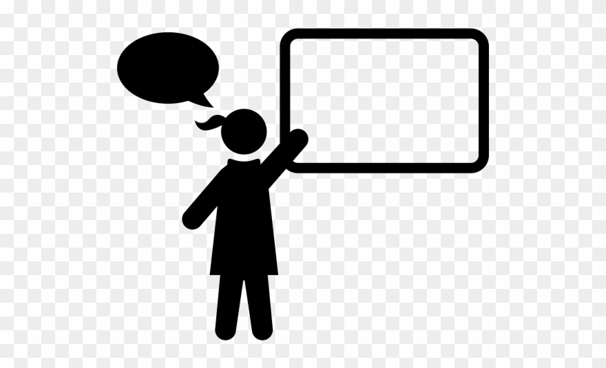 Presentation Rubber Stamp - Music Teacher Clipart Black And White - Png Download