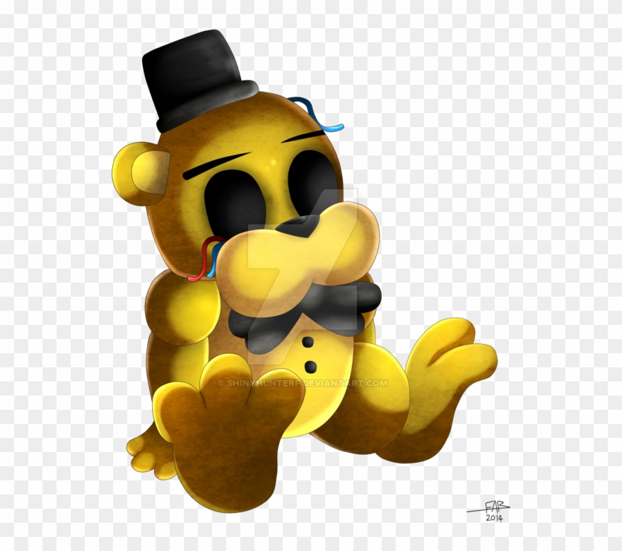 Chibi F Naf Cliparts - Fnaf Golden Freddy Chibi - Png Download
