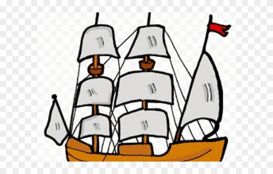 Pirate Ship Clipart - Mayflower Clipart - Png Download