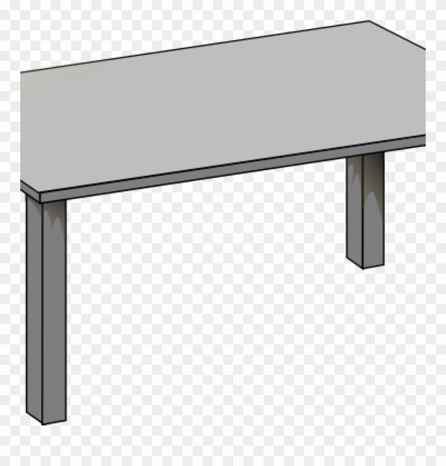 Table Clipart Silver - Coffee Table - Png Download