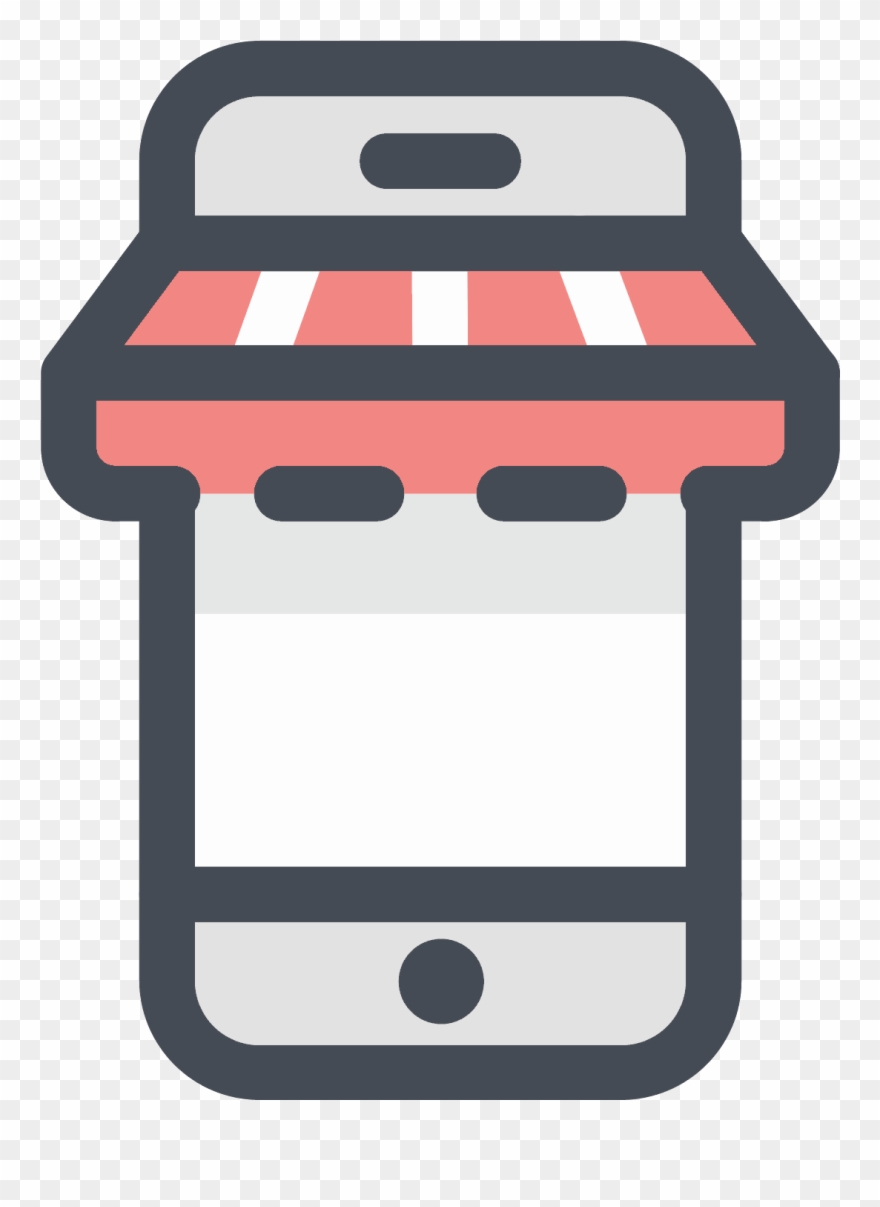Mobile Shopping Icon - Online Shopping Icon Png Clipart