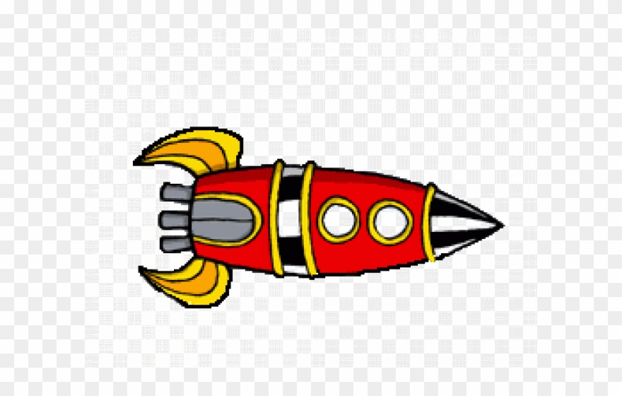 Space Ship Cartoon - Transparent Rocket Ship Gif Clipart