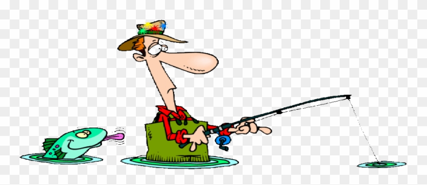 Comic Fishing Clipart
