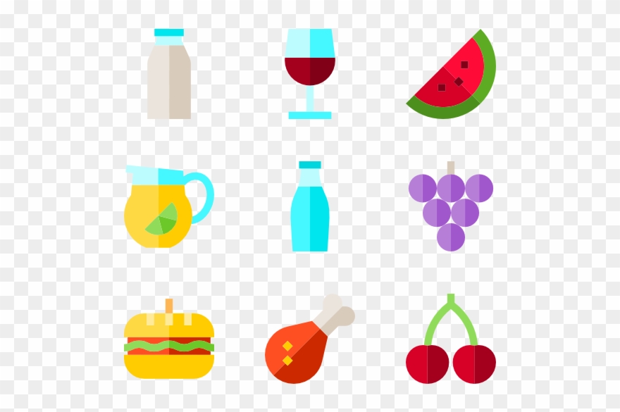 Food And Restaurant Set - Food Vector Icon Png Clipart