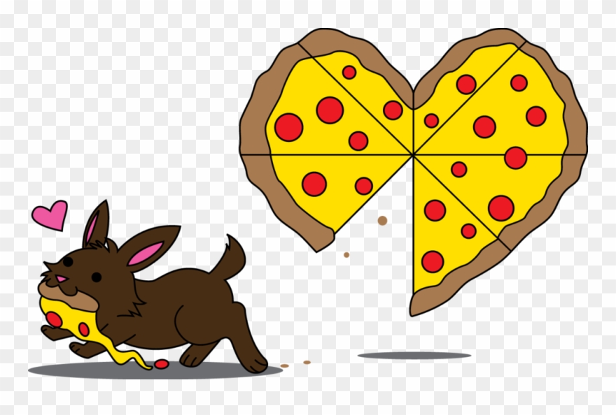 Clipart Heart Pizza - Pizza My Heart - Png Download