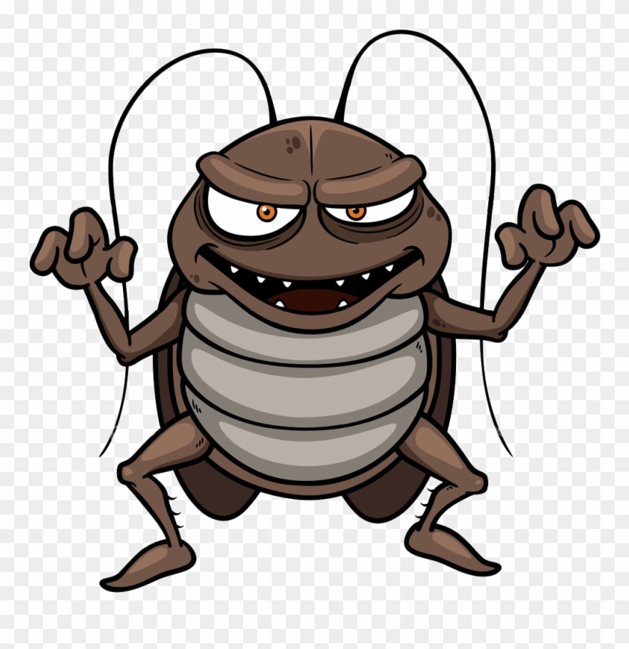 Cockroach Cartoon Clip Art - Png Download