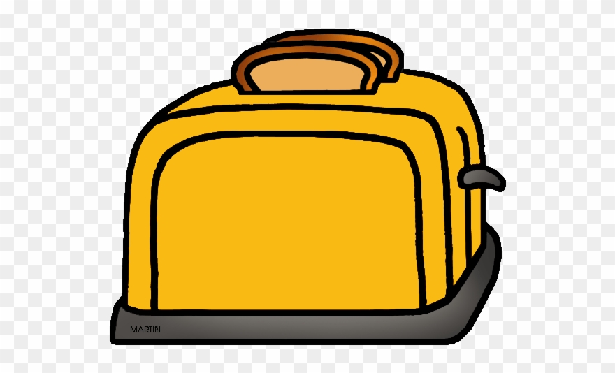 Free Mini Images Arts Clip Art By Phillip Martin, Yellow - Yellow Toaster Clipart - Png Download