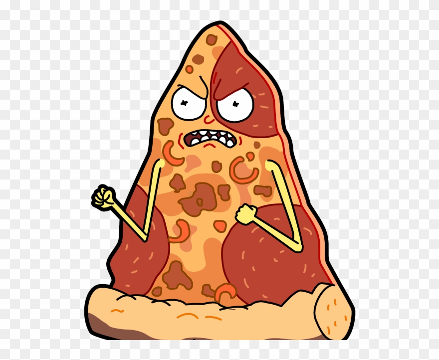 Clip Art Download Pepperoni Pizza Slice Clipart - Pocket Mortys Pizza Morty - Png Download
