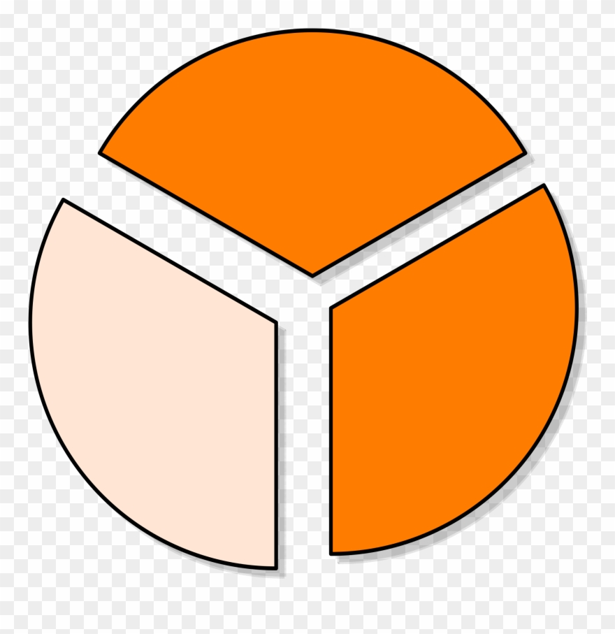 Collection Of Pie Chart Cliparts - 1 3 Pie Chart Png Transparent Png