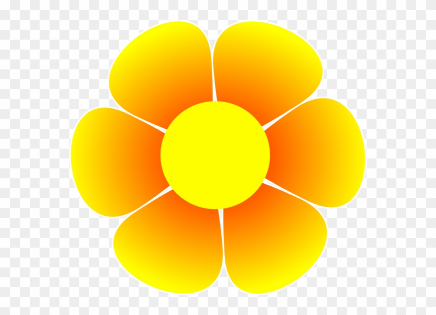 Hippie Flower Clip Art At Clker - Clip Art Flower Power - Png Download