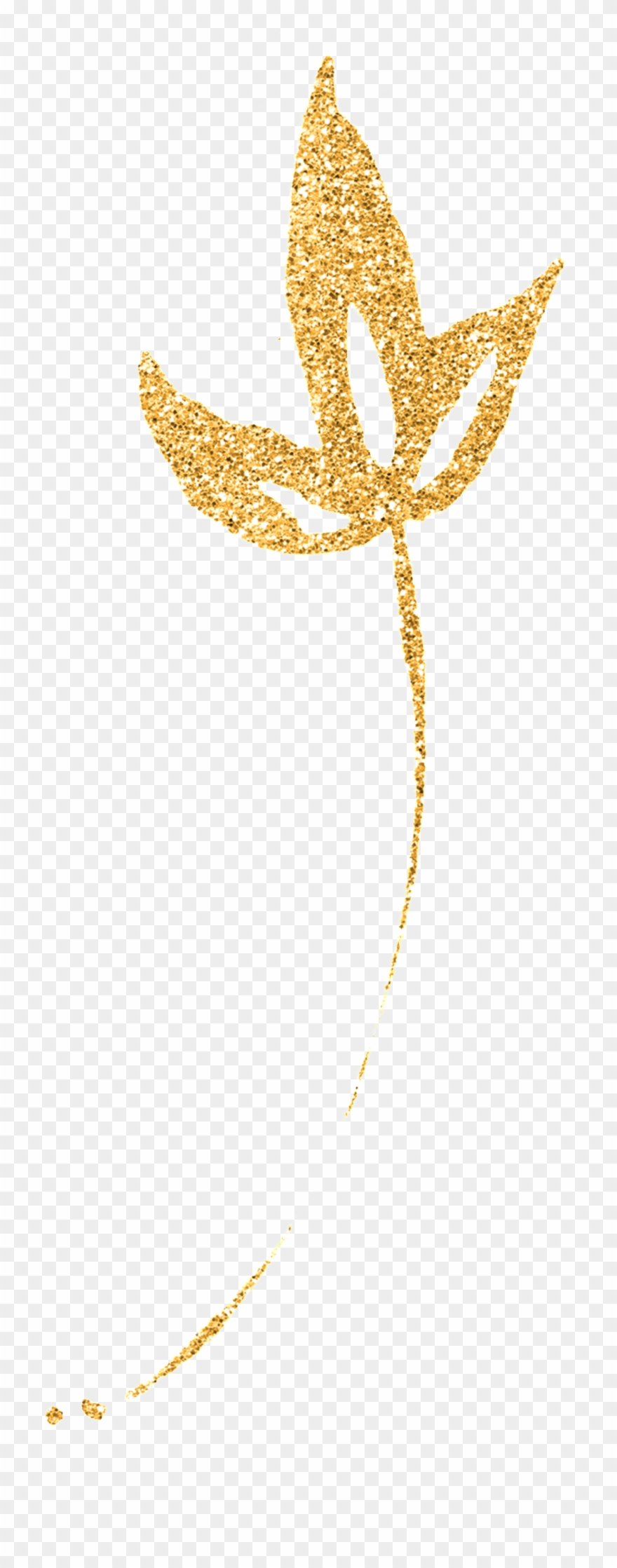 Golden Leaf Cartoon Transparent - Portable Network Graphics Clipart