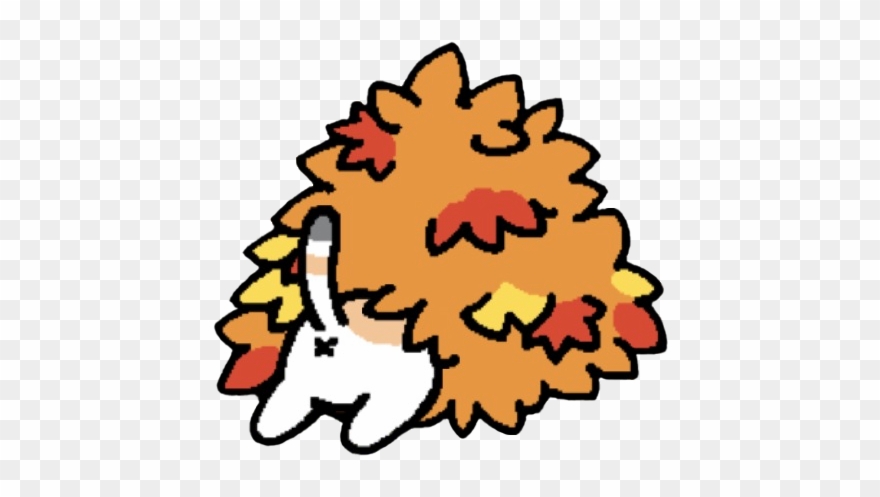 Pasty In The Pile Of Leaves For Anon - Pile Of Leaves Clipart - Png Download