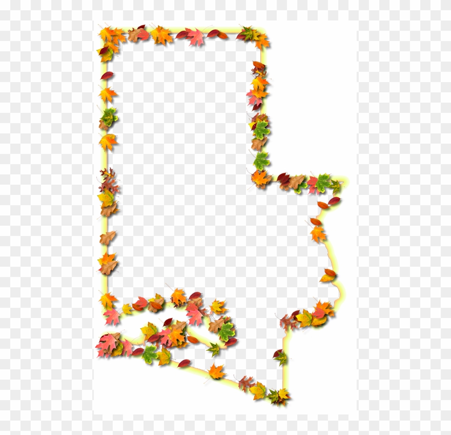 With Fall Leaves In Shades Of Yellow, Gold, Orange, - Floral Design Clipart