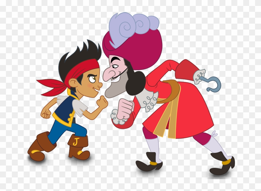 Jake & The Never Land Pirates Clipart - Jake Y Capitan Garfio - Png Download