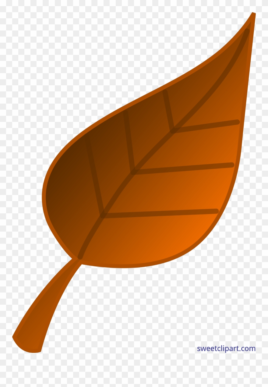 Fall Clipart Autumn Nature - Leaf Clip Art Brown - Png Download