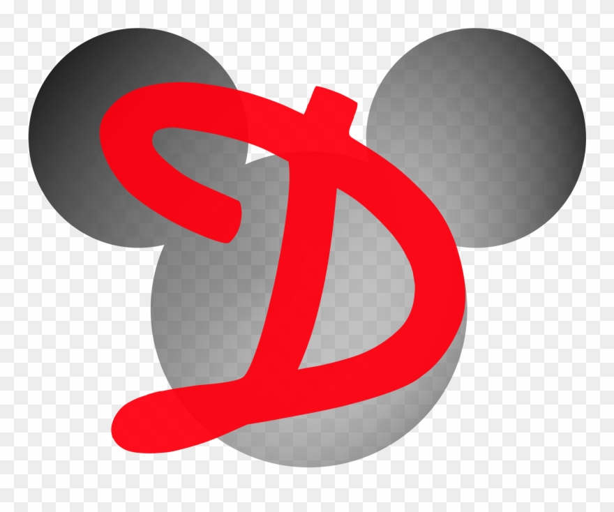 Mickey Mouse Template 1, Buy Clip Art - D Letter - Png Download