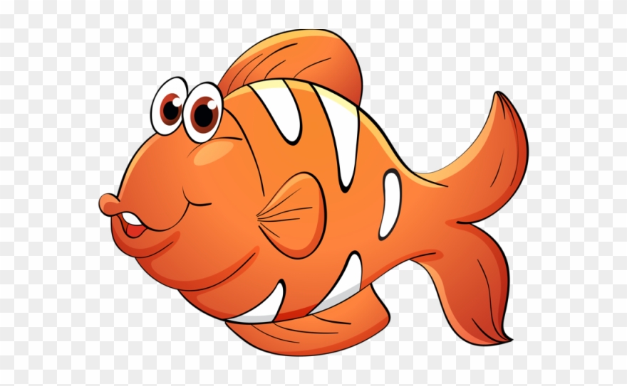 Gold Fish Clipart Baby - Con Ca Clipart - Png Download