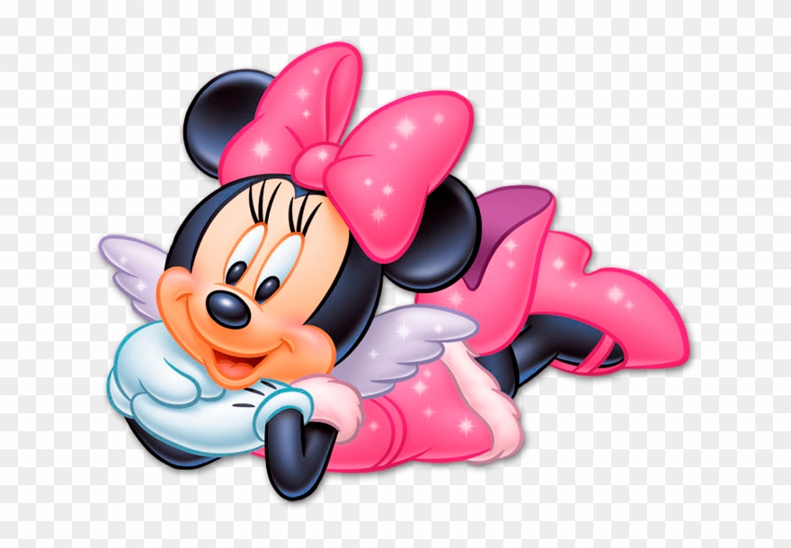 Minni Mouse - Minnie Mouse Acostada Png Clipart