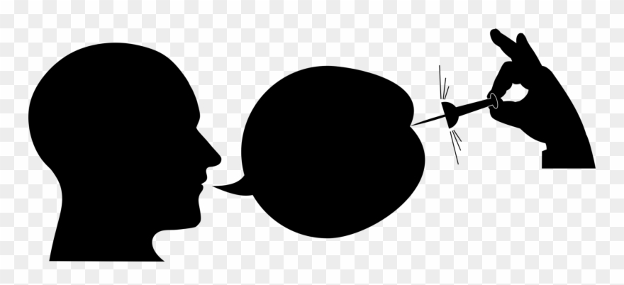 Human Behavior Silhouette Black - Freedom Of Speech Clipart