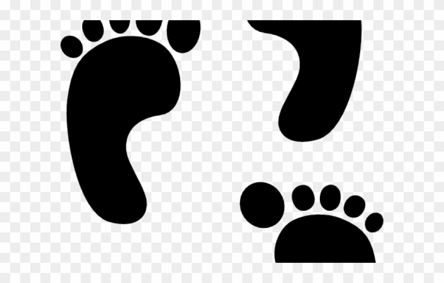 Footprint Clipart Cartoon - Foot Print - Png Download