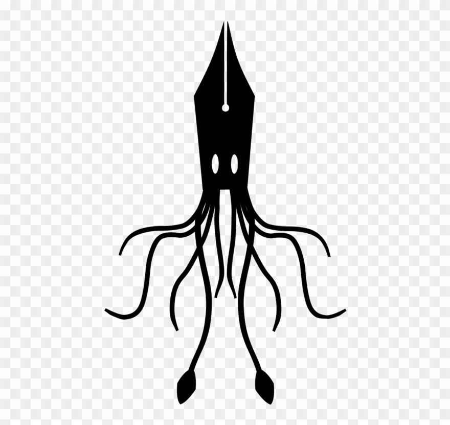 Octopus Squid As Food Scp Foundation Ink - Brief An Den Vater [book] Clipart