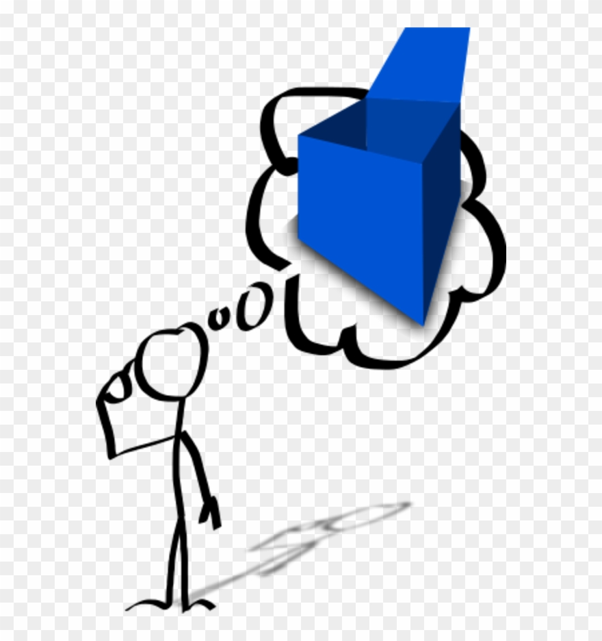 Man Thinking Box Empty - Thinking Clip Art - Png Download