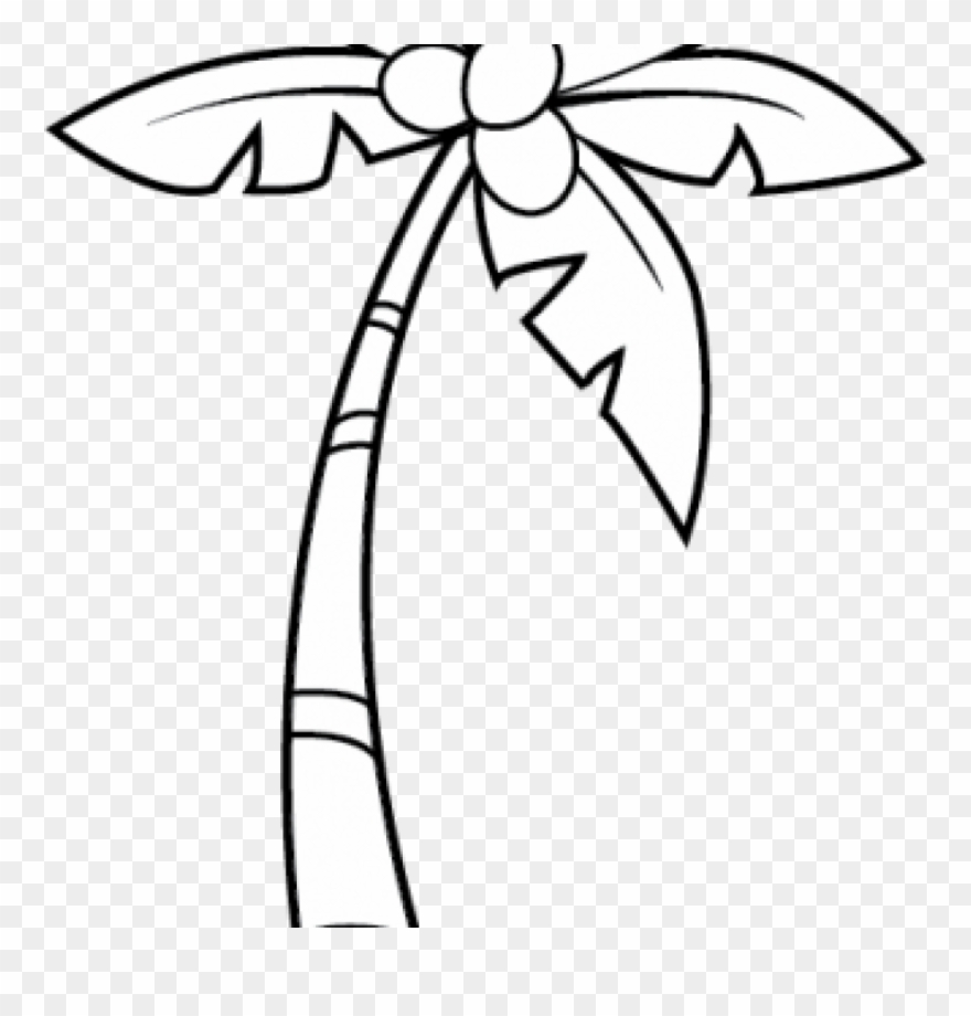 Palm Clipart Black And White - Mele Kalikimaka Coloring Pages - Png Download