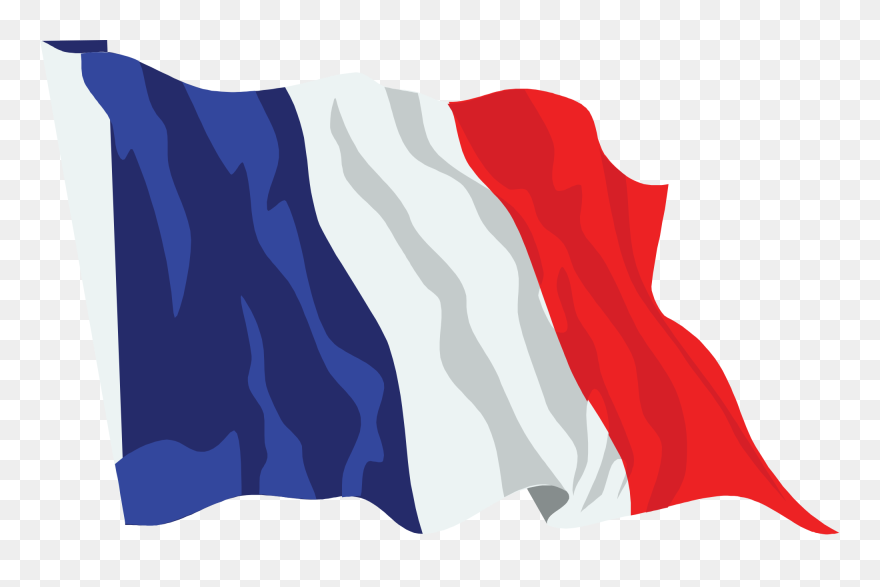 France Flag Clip Art - French Flag Waving Png Transparent Png