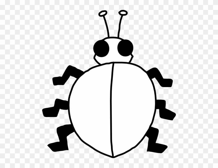Bug - Lady Bug Outline Clipart
