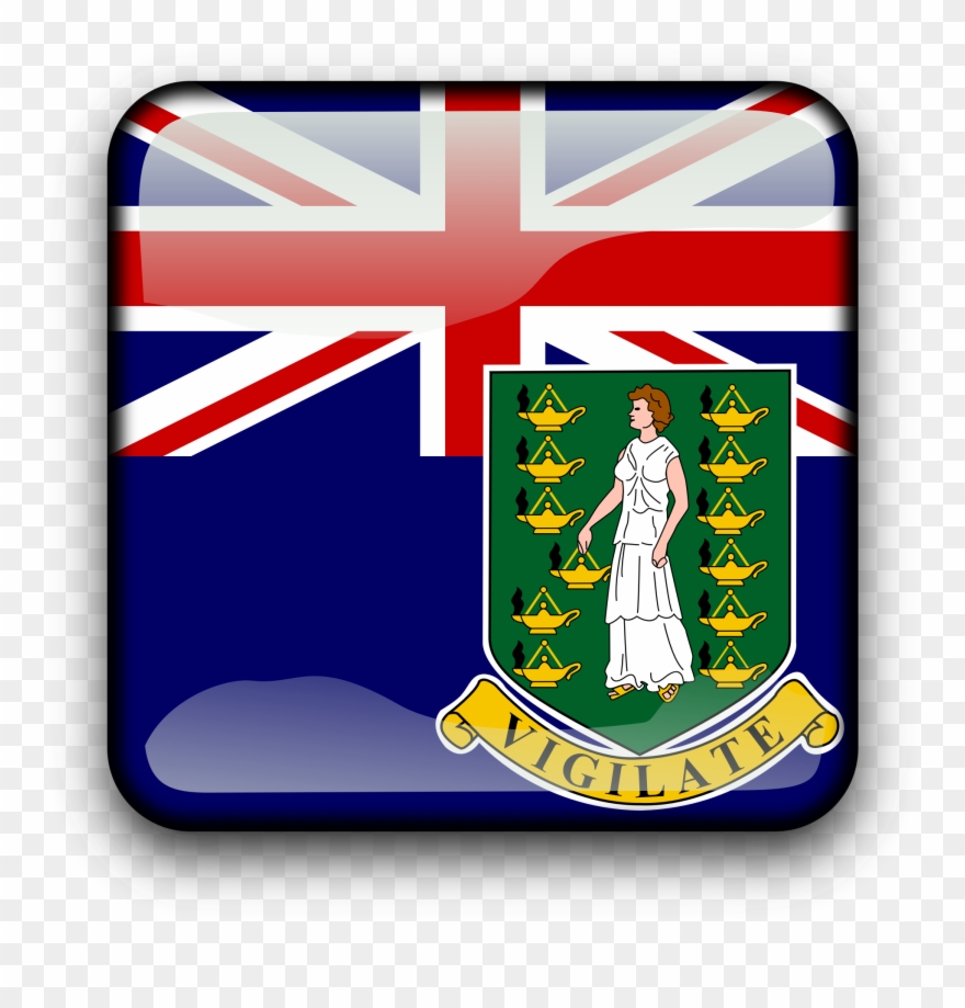 Free Clipart - British Virgin Islands Coat Of Arms Baby Blanket - Png Download