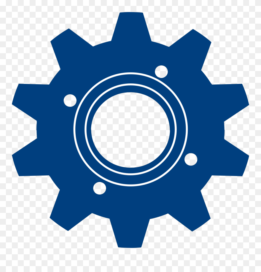 Gear Blue Clip Art At Clker - Clip Art Gear - Png Download
