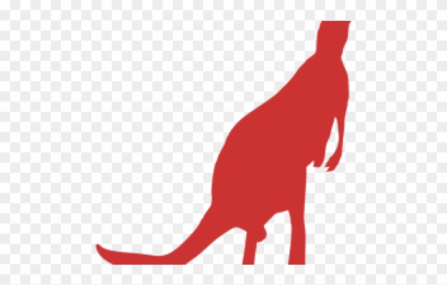 Footprint Clipart Kangaroo - Kangaroo Icon Red - Png Download