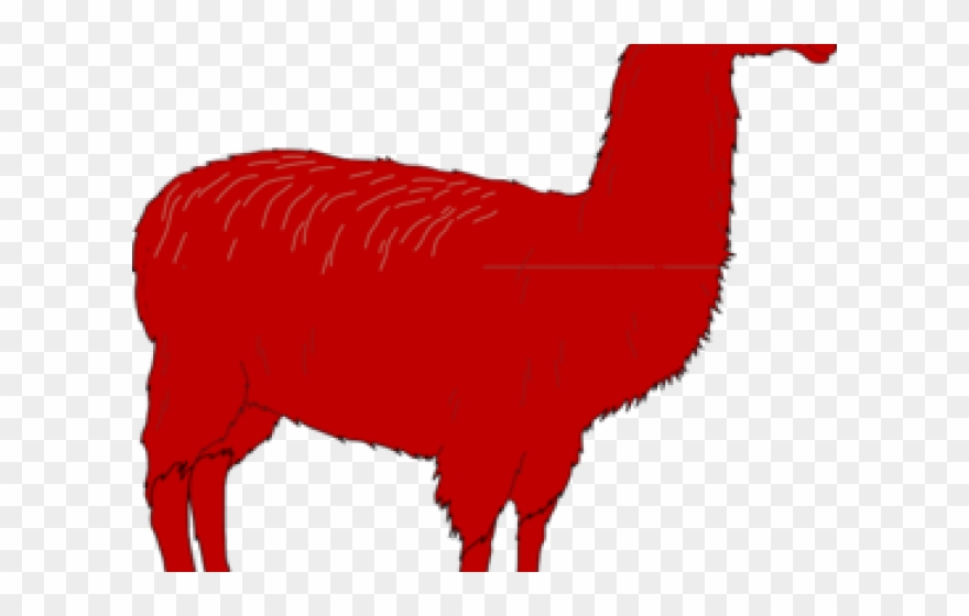 Llama Clipart Footprint - Black - Png Download