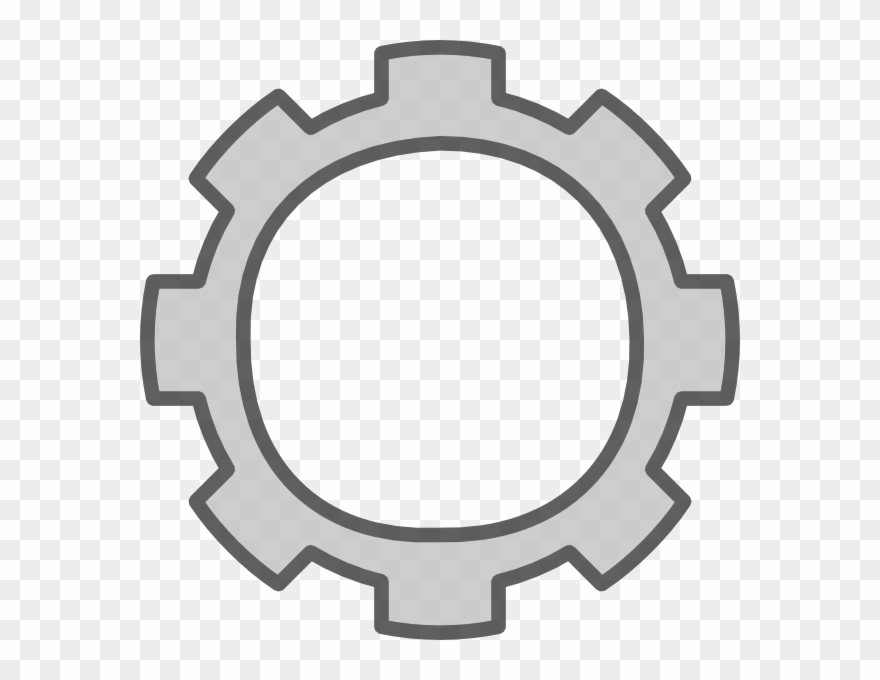 This Free Clip Arts Design Of Skinny Gear - Clipart Cog - Png Download