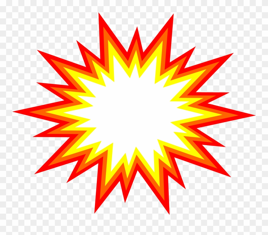Star Burst - Transparent Background Bomb Png Clipart