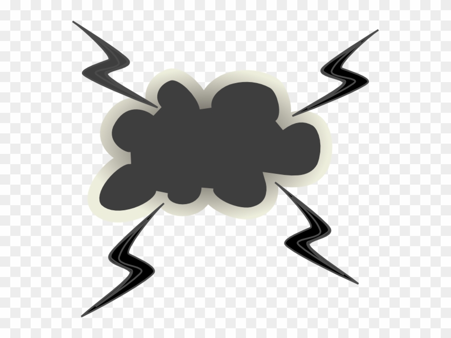 Angry Cloud Clipart Cloud Clip Art - Angry Cloud Clipart - Png Download