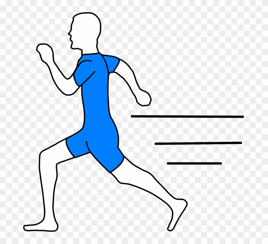 Thank You To George Piper - Draw A Man Running Clipart
